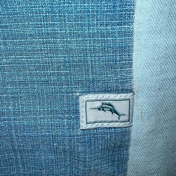 Tommy Bahama Silk Kamari Border Classic Fit Camp Shirt Blue Size XL - Picture 4 of 11